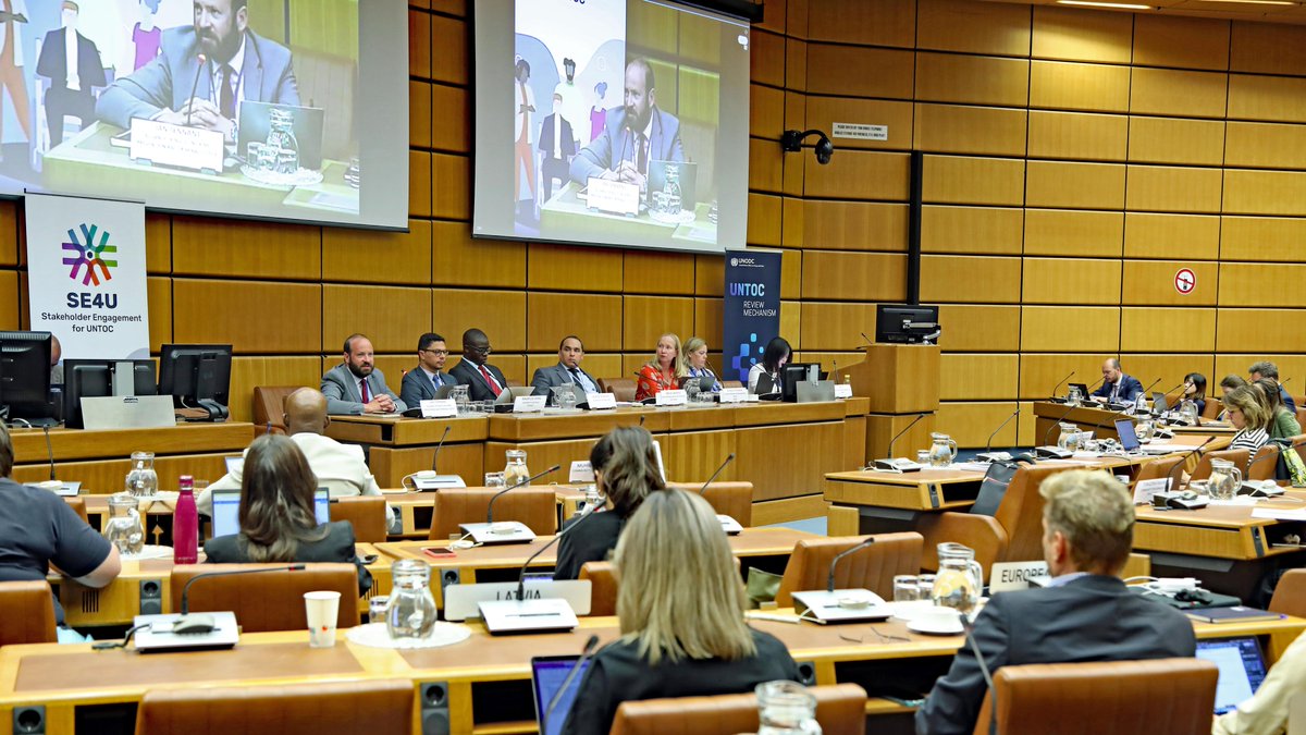 UNODC_UNTOC's tweet image. How can #CivilSociety help prevent #OrganizedCrime?

Participants of #ConstructiveDialogue on #TechnicalAssistance discussed cooperation with States in supporting development of policies &amp;amp; mainstreaming of #Gender &amp;amp; #HumanRights.

#UNTOC_ReviewMechanism 👉 bit.ly/3J4D8f0
