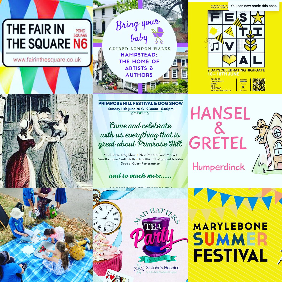 So much to do &amp; see in our fantastic neighbourhood pramstead.com/whats-on #PrimroseHill #Highgate #Marylebone #familyfun #weekend #summer #kids #community