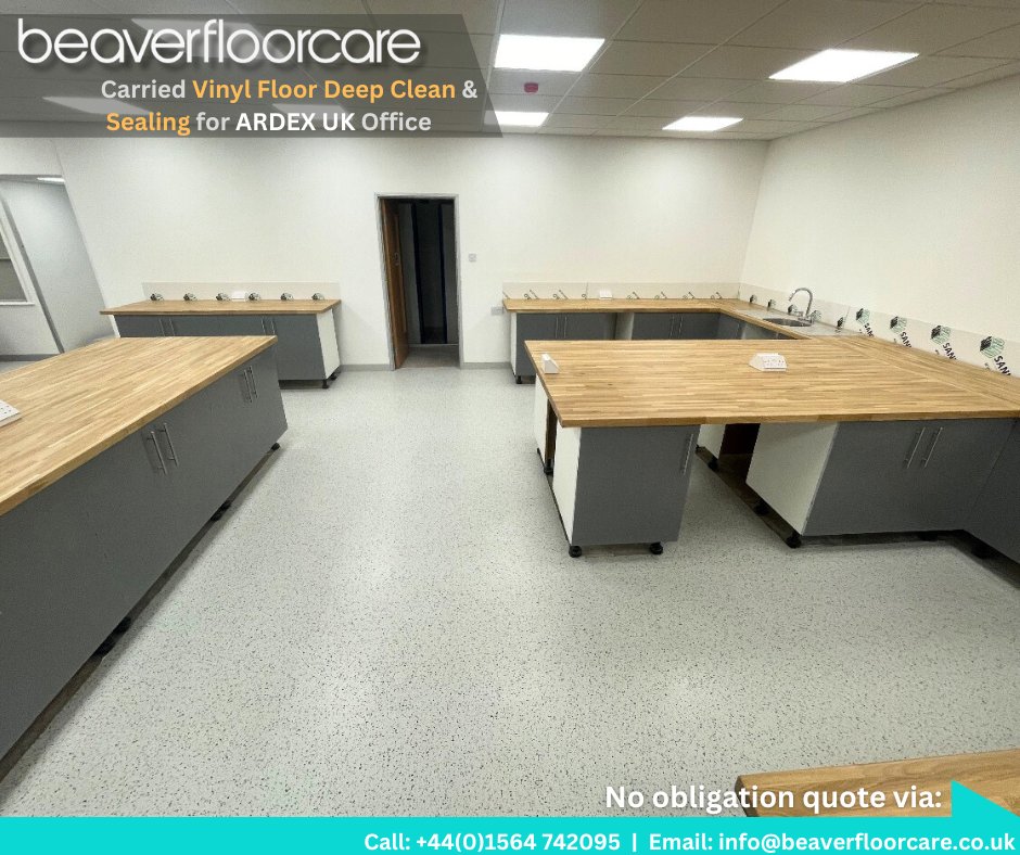 beaverfloorcare's tweet image. 📣#ARDEXUK office project Accomplished! 🏆

🔧 We transformed #ARDEX ’s #vinyl floor in their UK office🇬🇧🏢, restoring its beauty✨ and functionality. 

Trust us to solve your flooring problems too! 💪🏻🙌🏻

#BeaverFloorCare
#Floorcare #FloorRestoration  #FloorPolish #FloorSanding
