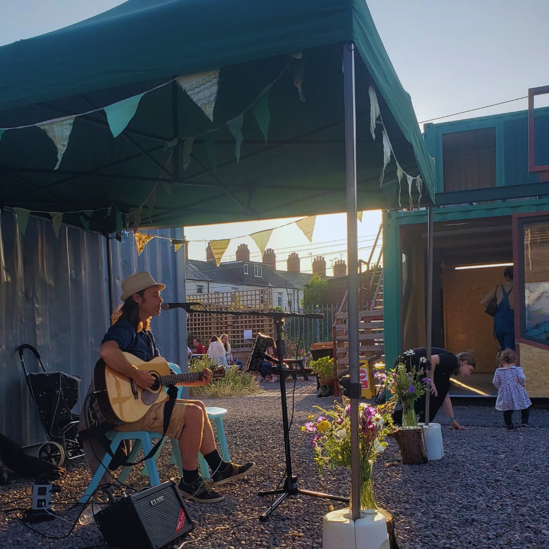 What a beautiful evening last night as we celebrated our wonderful #volunteers with curry, music and games among the wildflowers! #NationalVolunteersWeek

 @cdfvolcentre @safefoundation @TNLComFundWales @C3SC