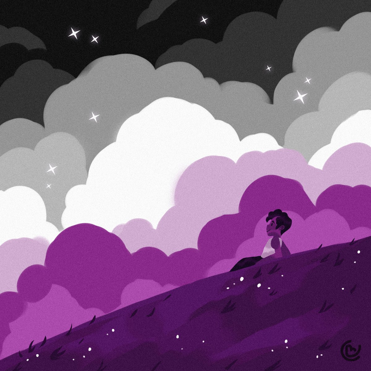 I painted the asexual sky!