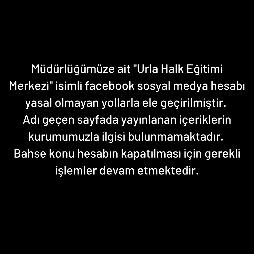 Urla Halk Eğitimi Merkezi (@urlahalkegitimi) on Twitter photo 