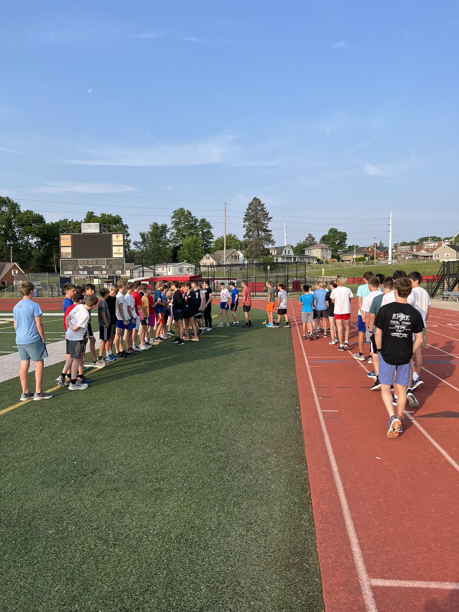 DBQSeniorXC's tweet photo. Running fast in October starts with the first steps in June. 🏃‍♂️🔥

Incredibly proud of our Rams for showing up on day one of summer to move our team and each other forward. This group means business! 

49 today, let’s make it 50 tomorrow! 

#Believe https://t.co/RFmCdxo0vO