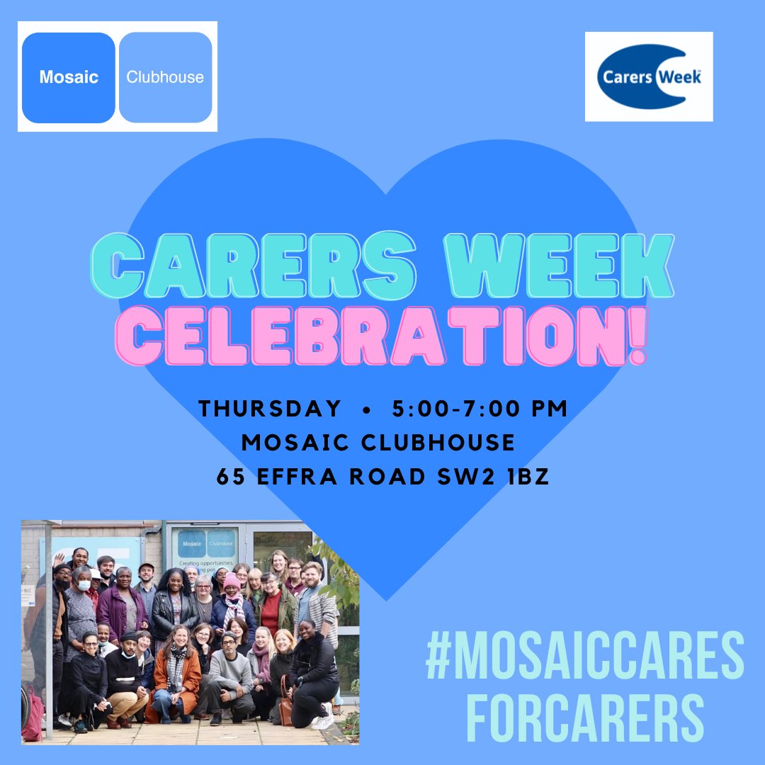 We're very proud to have a partnership with Carers Hub Lambeth! 🤝
We are celebrating with you during this important time!🎉
#carersweek #lambeth #community #celebration #wellbeing #mossaiccaresforcarers