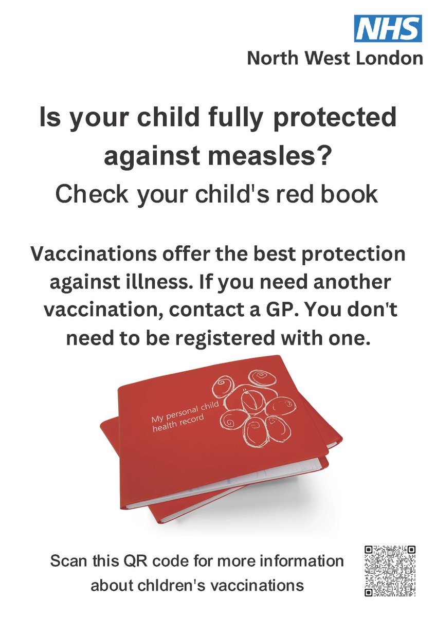 Measles in schools
NHS are calling on all parents and guardians to make sure their children are up to date with their 2 MMR doses to prevent a further spread in infection. #Ealingparents #Ealingfamilies #Ealingschools
Read more: shar.es/afB1BT