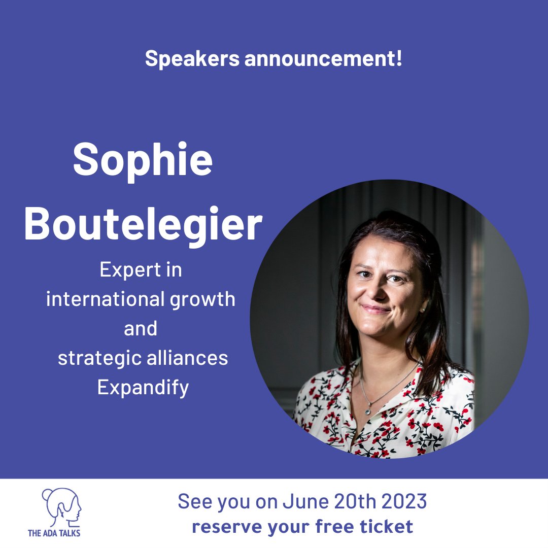 No time to waste! Our first speaker announcement is Sophie Boutelegier. She is not often in Belgium so this is your chance. Sophie is an expert in international growth and strategic alliances. Her core expertise lies in helping European businesses thrive in the US market.