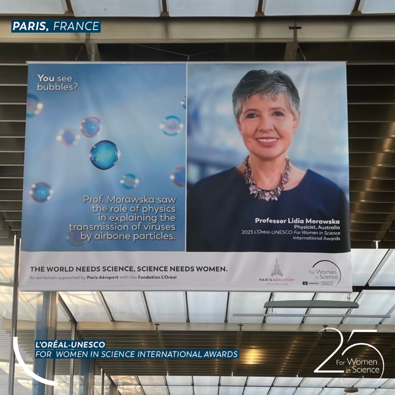 4womeninscience's tweet photo. Since 1998, with @UNESCO, we've worked to increase the visibility of female scientists through the #ForWomeninScience program.

To mark the 25th anniversary of the program, we're highlighting 12 of our International Awards eminent laureates in major airports around the world 👇
