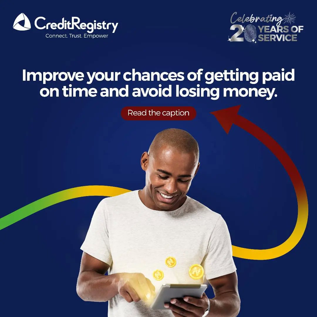 Send an email to bd@creditregistry.ng to get started today! 

#SMARTScore #CreditRegistry #credit #creditbureau #creditbureauinlagos #creditreport #explore #viral #creditscore #finance #loans #debt #creditworthy #creditreportinnigeria #usecredit #fintech