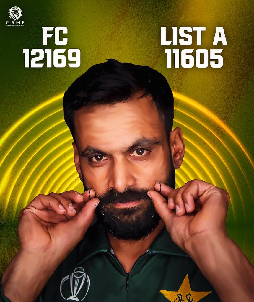 Professor not with just name only but with the bat as well 😎

#IamGAME #Hafeez #Professor #PrideofPakistan #CricketTwitter