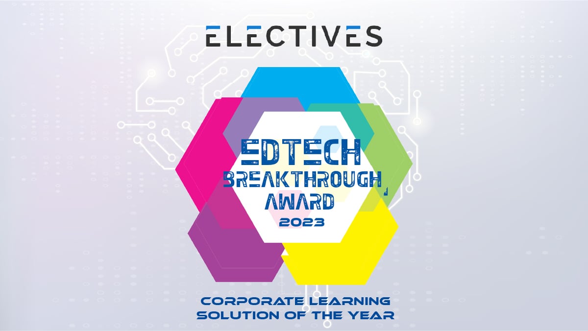 electivesio's tweet image. 🏆 Electives was named &apos;Corporate Learning Solution of the Year&apos; by EdTech Breakthrough! 🥇

 🎉 Thank you to our amazing customers + partners who have placed their trust in Electives. 
hubs.la/Q01SQDVw0

#EdTechBreakthrough #CorporateLearning #LearningandDevelopment