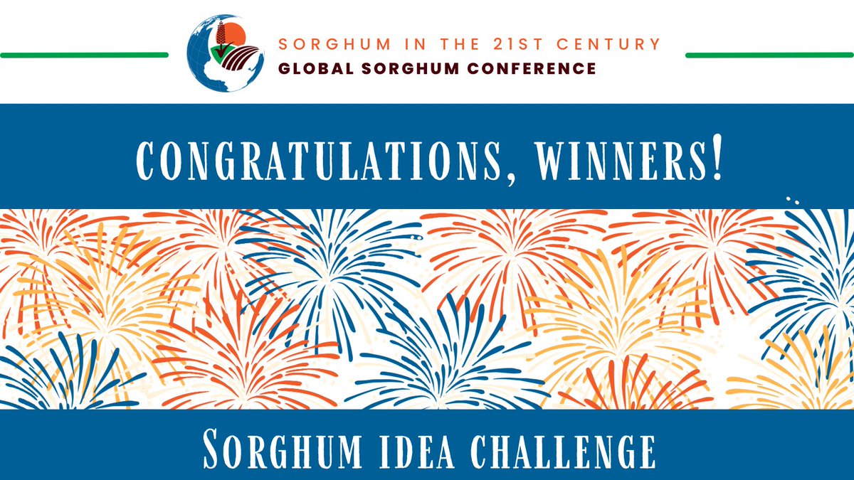 Congratulations to the winner of the #SorghumIdeaChallenge! The team of Rose Otema Baah, Emilie Danielle Mbock, Charles Antwi win a €5000 seed grant for their project, “Production of Tea Sachets made of Sorghum Stem-Sheath, enriched with ginger and cloves.”
#sorghum2023