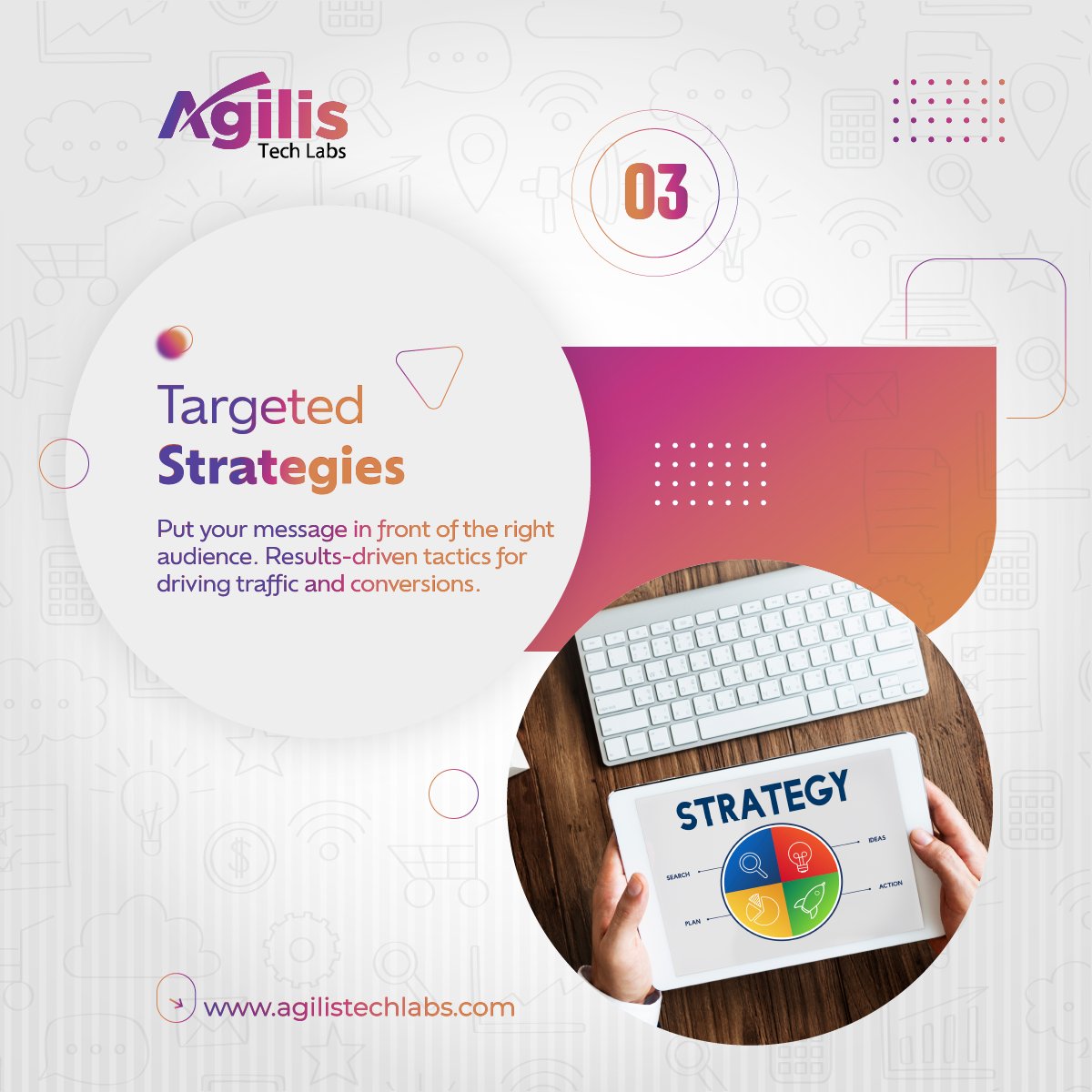 AgilisTechLab's tweet image. 🌟 Introducing Our Revolutionary #OnlineMarketing Service! 🚀✨
🔍 Captivate Your Audience. 🌍 Expand Your Reach. 🎯 Targeted Strategies. 🤝 Build Lasting Connections. 💻 Unleash #DigitalSuccess. 🚀 Leave Competitors Behind. Learn more at agilistechlabs.com/online-marketi…. #AgilisTechLabs