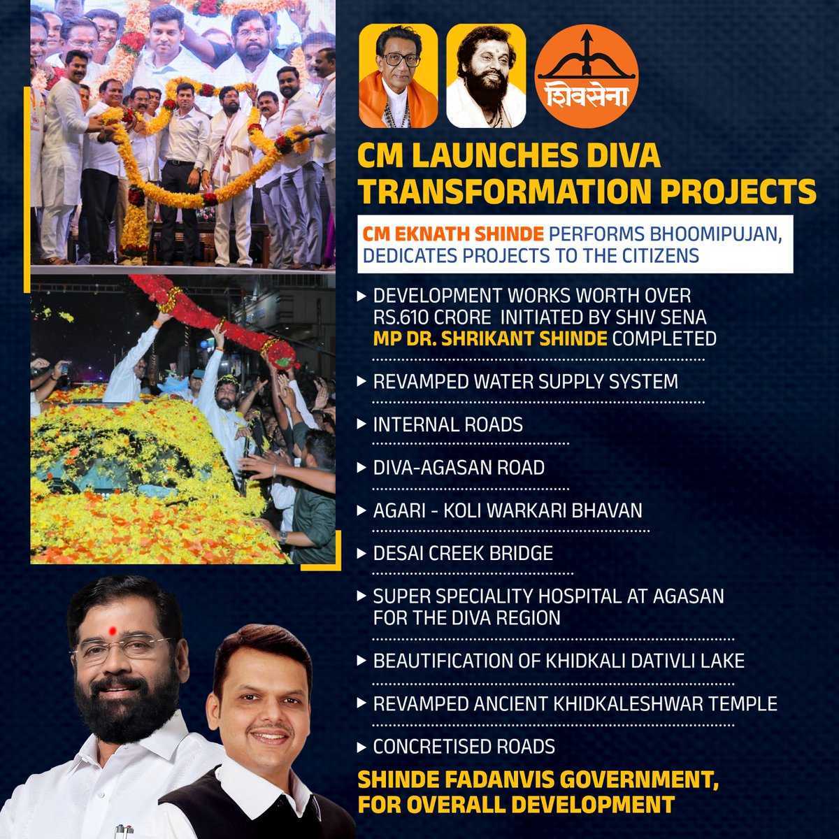 Much Needed Devlopment in Diva, Thanks to Eknath Shinde ji for this Transformation Projects.
