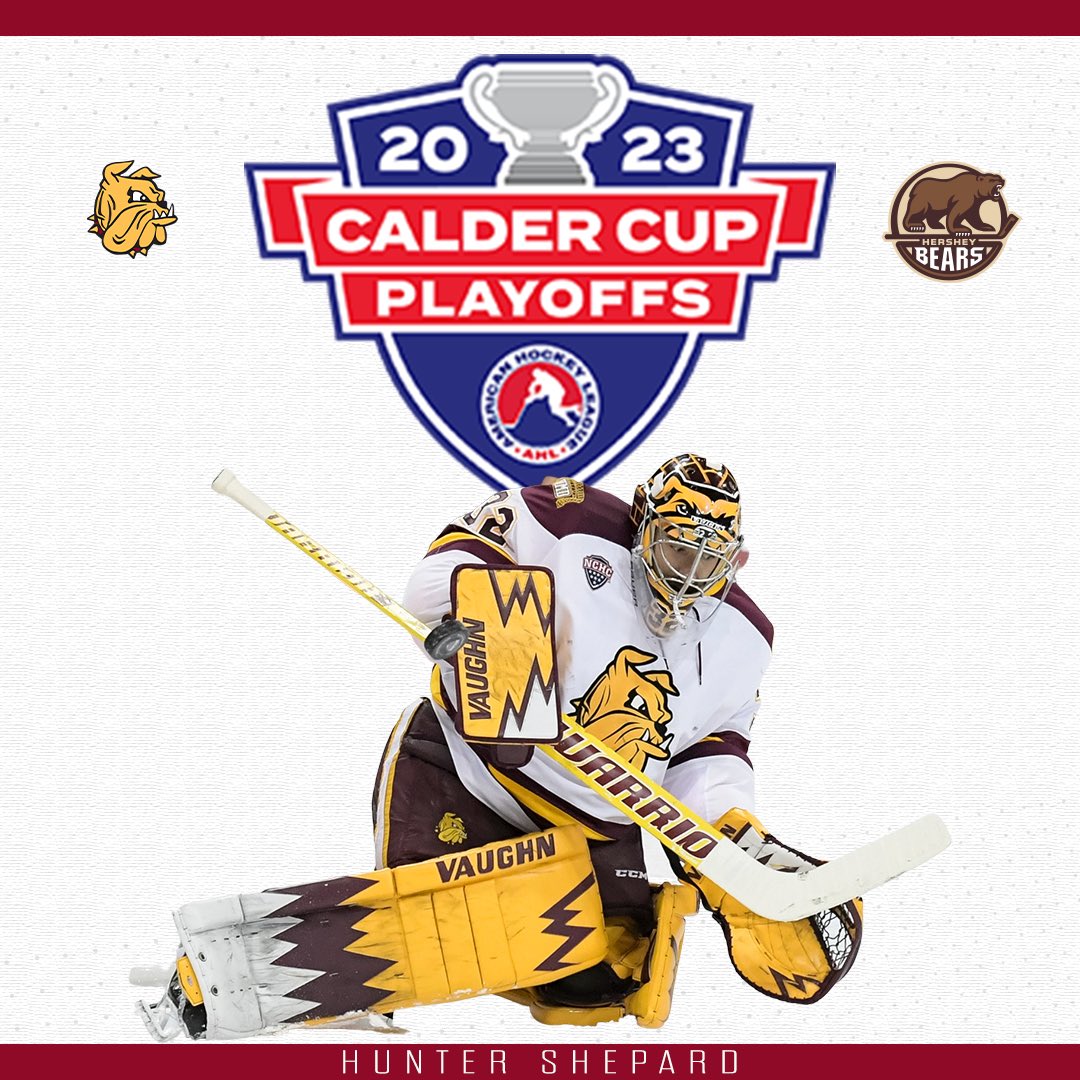 Good luck to Hunter Shepard and the Hershey Bears in the Calder Cup Final!

#BulldogCountry