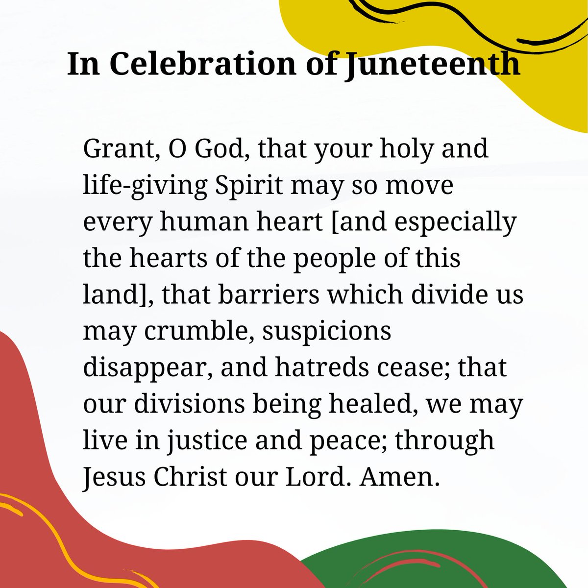 StEdwardsMtDora's tweet photo. Our office will be closed today in observance of Juneteenth. https://t.co/mLx3L6CoQg