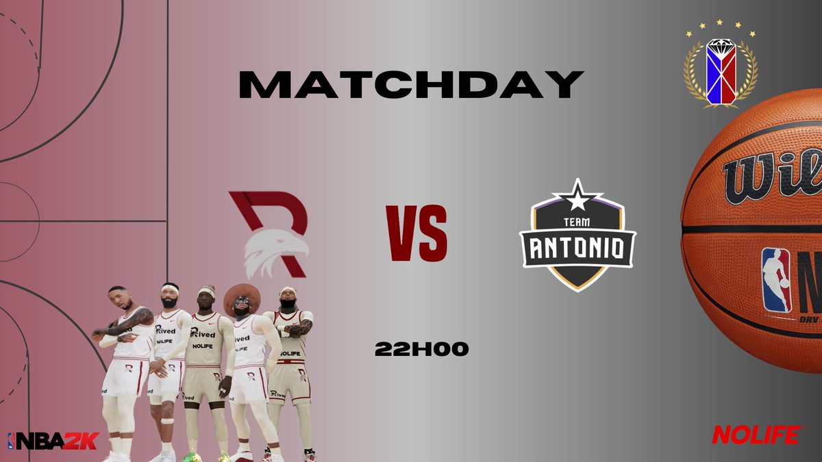 [#NBA2K23] 𝐌𝐀𝐓𝐂𝐇𝐃𝐀𝐘🏀

Venez soutenir nos joueurs ce soir pour leur match en Diamond EuroLeague ! #DLA2KL

🏆: <a href="/DLA2KL/">hehhsh</a> 
🕙: 22h00
🆚: <a href="/team_antonio2k/">Team Antonio</a> 
📺: twitch.tv/balakasyd

Composition de l'équipe : 
<a href="/pehoua_sydney/">Sydney Pehoua</a> 
<a href="/WalutoBeats/">Waluto</a> 
<a href="/_Benben94/">Mehdi_mleh 🇩🇿</a> 
<a href="/NxVi_2k/">•N•V•6•</a> 
<a href="/Censored95_/">Klaw |</a>