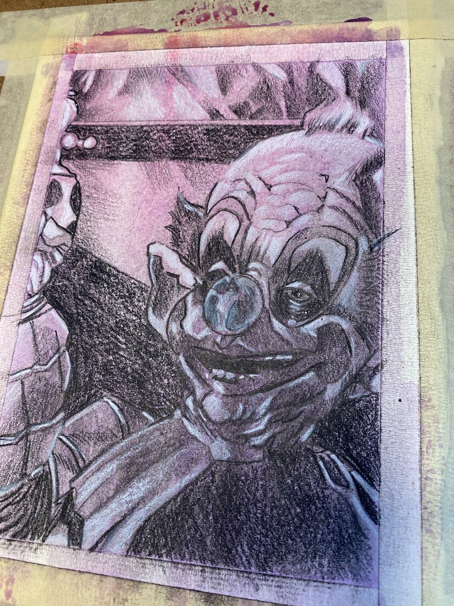 After I knock out some other work today, gonna reward myself by painting this Klown…
#sketch #drawing #killerklownsfromouterspace #wip #commissionsopen #heroescon