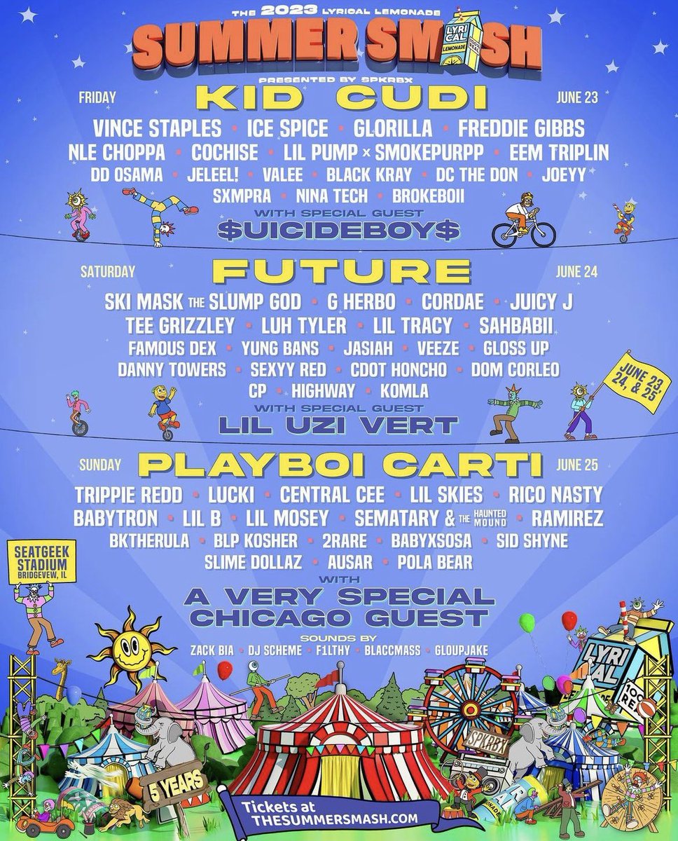 Get ur tickets asap 🙌🏼 <a href="/LyricaLemonade/">Lyrical Lemonade</a> <a href="/SPKRBXpresents/">SPKRBX</a> Summer Smash is right around the corner!!!