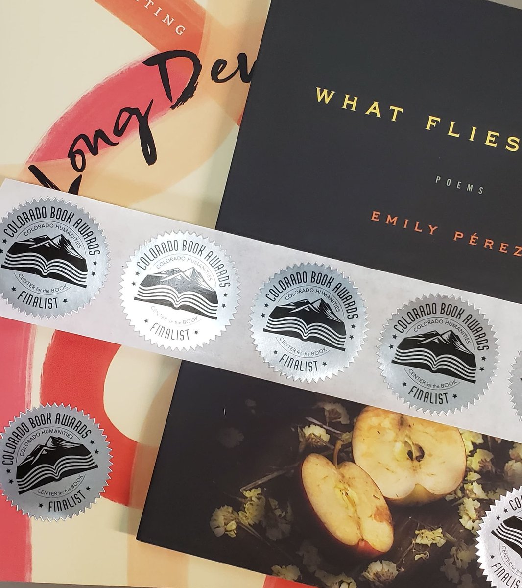 Getting #coloradobookawards stickers to put on my books is a childhood dream come true. <a href="/cohumanities/">Colorado Humanities</a> @UGAPress <a href="/UIowaPress/">U of Iowa Press</a> <a href="/nancy_reddy/">Nancy Reddy</a>