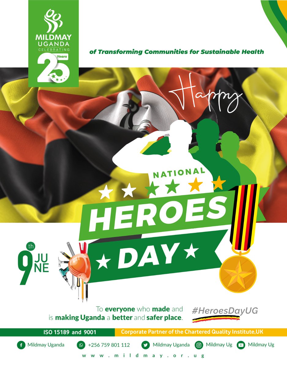 Celebrating #NationalHeroesDay! We honour the individuals whose courage transformed Uganda. As we strive to transform communities for sustainable health, we recognize the #HeroesDay23 relevance in acknowledging the dedication of our heroes. Their inspiring contributions drive us.