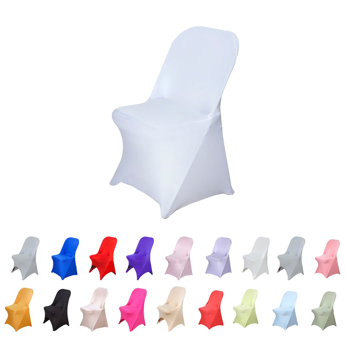 CardsParty's tweet photo. 100 PCS Stretchy Spandex Fitted Folding Chair Cover Dinning Slipcover For Party (ad eBay) https://t.co/FPCxel9sWR https://t.co/WoAZ9UwR3N