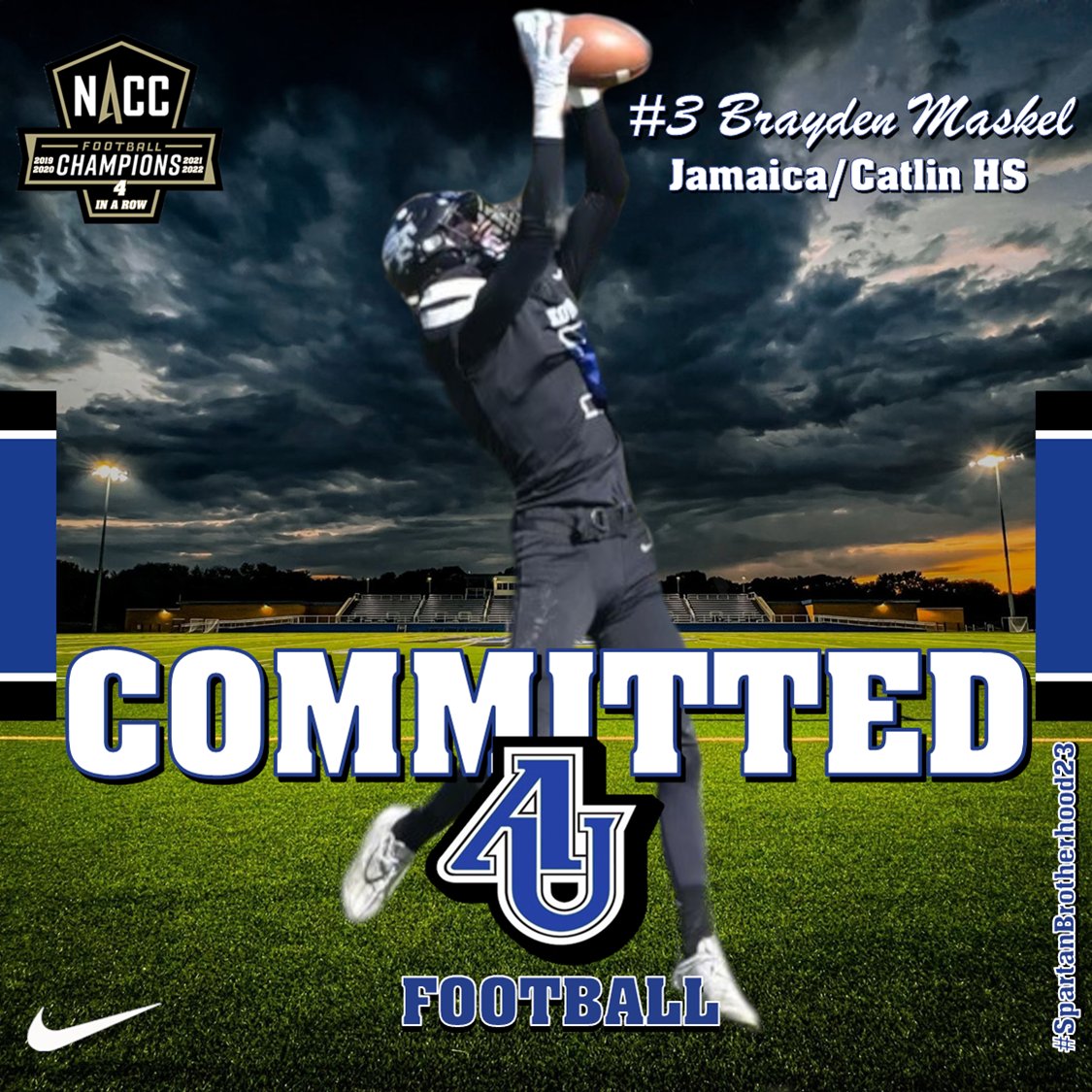 Spartan Fans, we are excited to welcome <a href="/Brayden_Maskel4/">Brayden Maskel</a> from Salt Fork HS to the Aurora Football Family. Be sure to follow his journey as he continues to develop as a student, athlete, and person. #WeAreOneAU #SpartanBrotherhood23