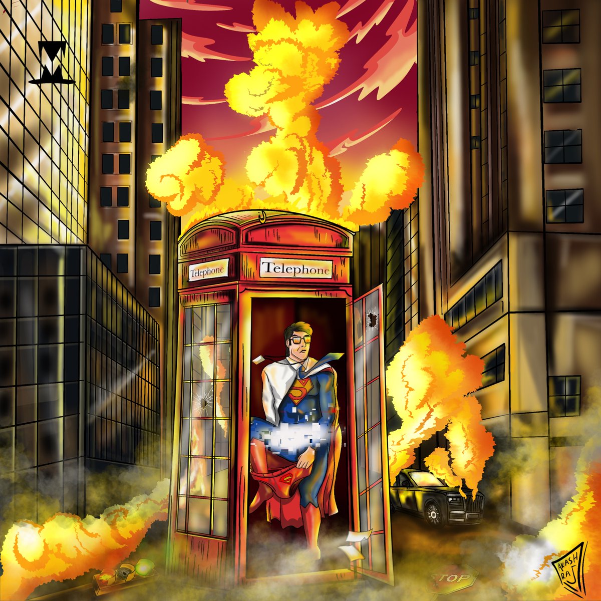MadhattersMedia's tweet photo. Speak of a cape-able multitasker!🦸‍♂️
#madhattersmedia #digitalillustration #digitalart #superman #dccomics #batman #justiceleague #dc #wonderwoman #batmanvsuperman #henrycavill #comics #brucewayne #spiderman #manofsteel #clarkkent #benaffleck #marvel #dceu #dcuniverse #avengers https://t.co/9NrpFNiSEI