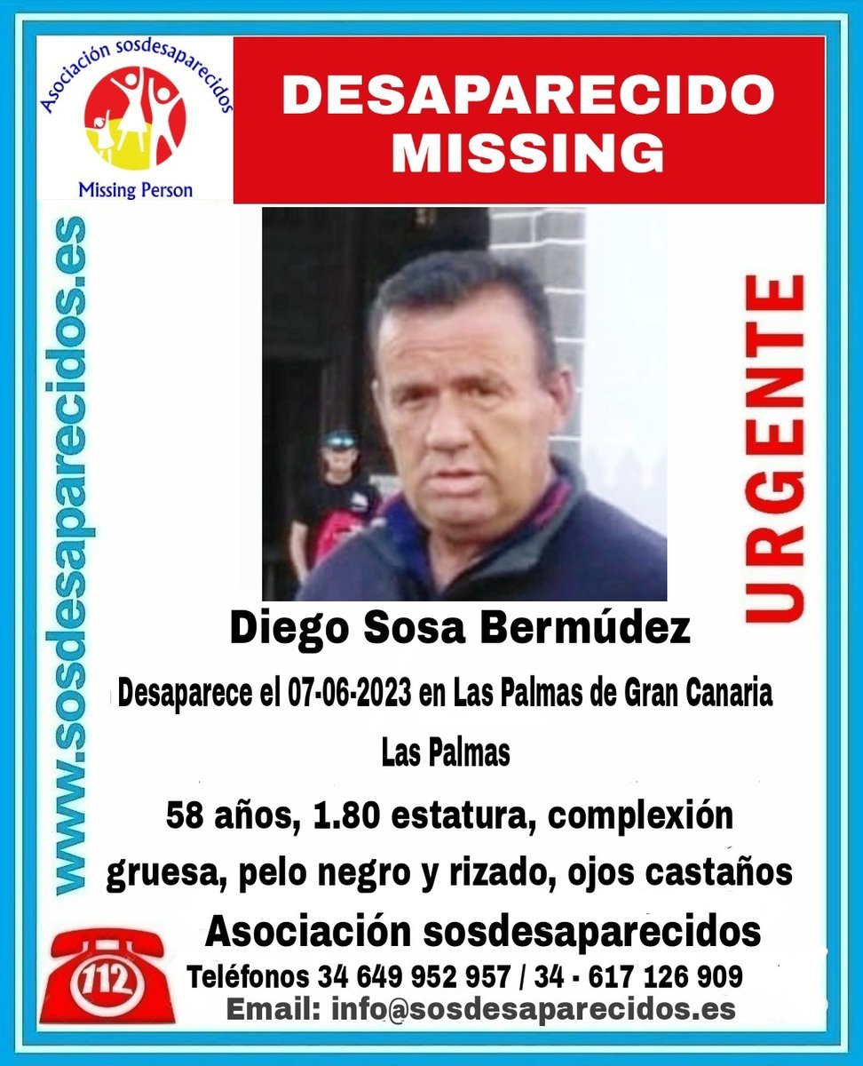 sosdesaparecido's tweet photo. 🆘 DESAPARECIDO
#desaparecido #sosdesaparecidos #Missing #España #LasPalmas #GranCanaria
Fuente: sosdesaparecidos https://t.co/iHgg9qTSTk