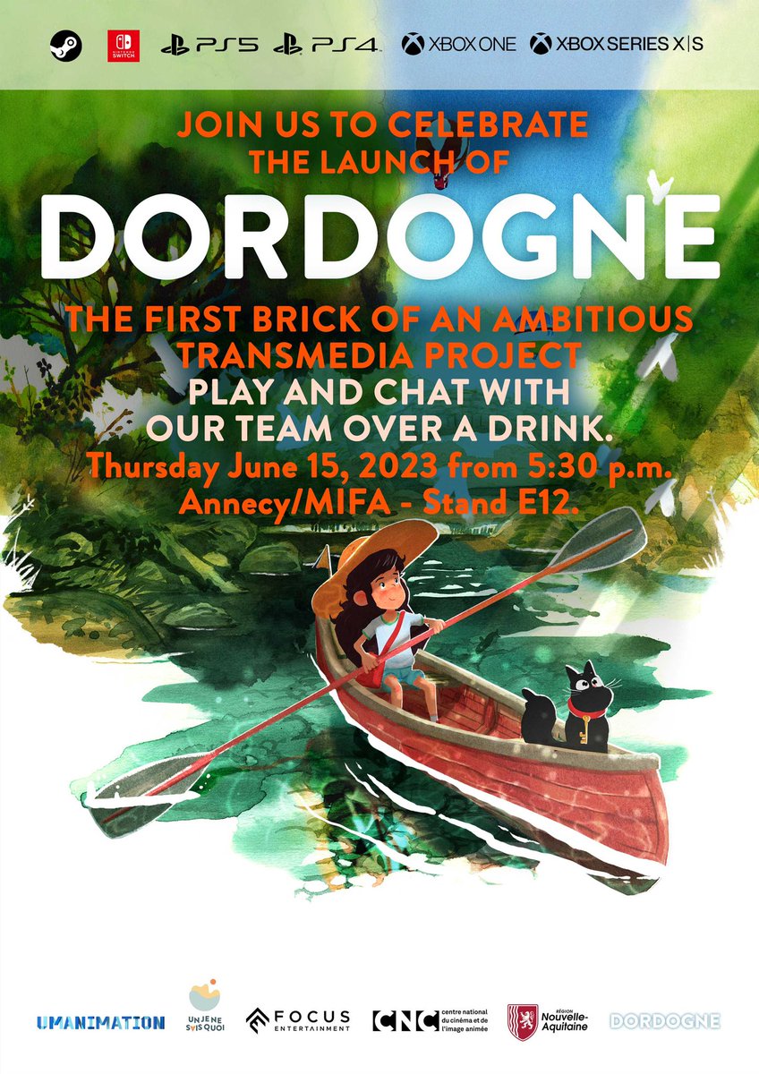 ❤️For those who will have access to the MIFA during the Annecy festival!
Discovering Dordogne while chatting and having a little drink, it's not bad, isn't it? 

#dordogne #indiegame #madewithunity #b3d #nintendoswitch #ps4 #ps5 #xboxone #xboxseries #mifa #annecy