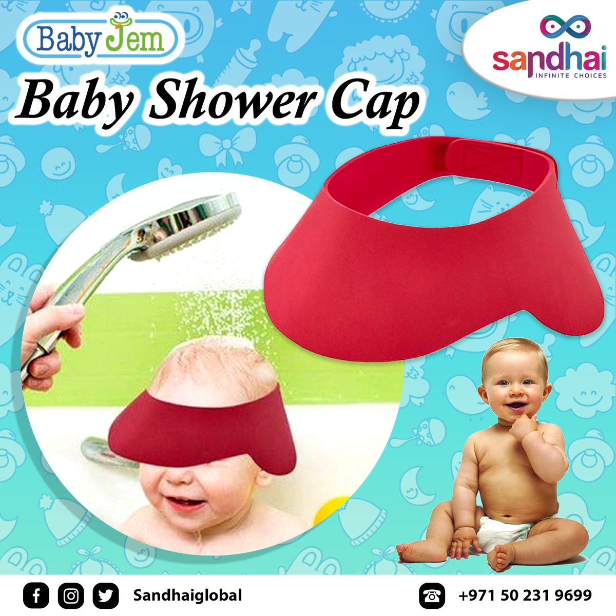 SandhaiGlobal's tweet image. 🌟 Introducing the adorable must-have for every parent: the Baby Shower Cap, now available at Sandhai! 🎉✨

Available Only on Sandhai.ae
👉Buy now
slg.smartdx.co/AWN25d
🛒-sandhai.ae

#Sandhai #BabyShowerCap #BathTimeEssentials #ParentingHacks