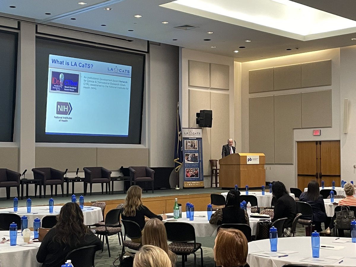 This morning, @DrJohnKirwan delivered the “Vision for @LACaTSCenter” at the Community-Engaged Research Symposium at Pennington Biomedical #PBRC #IDeACTR #translationalresearch #communityengagedresearch #healthequity