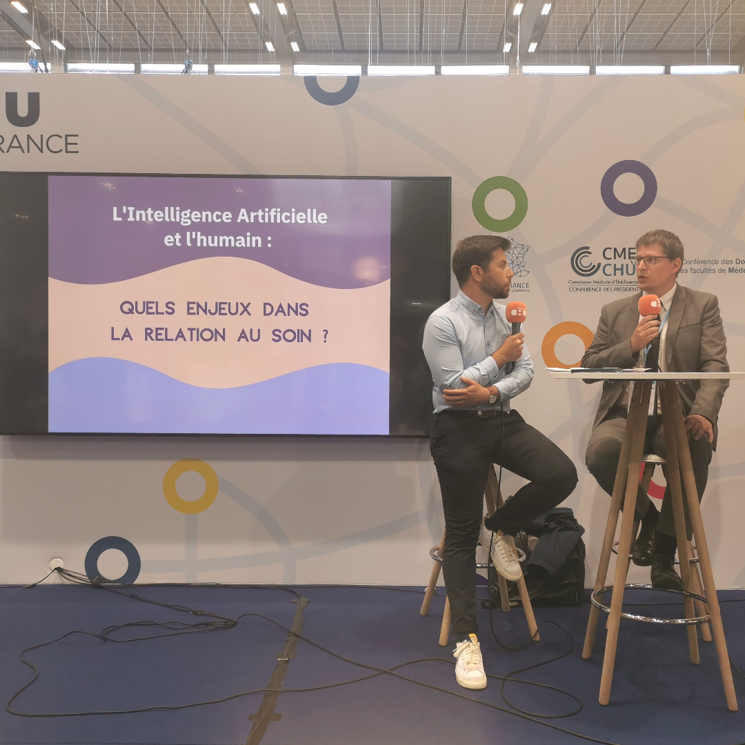 .<a href="/parisSANTEXPO/">SantExpo</a>  | Retrouvez l'intervention du Pr Vincent Vuiblet, Directeur de l'Institut d'IA en santé du <a href="/CHUdeReims/">CHU de Reims</a> et de l'<a href="/universitereims/">Université de Reims Champagne-Ardenne</a> sur @ReseauCHU "L'IA va profondément modifier l'ensemble des fonctions hospitalières." 
➡️ swll.to/rk0hjrj 
#ReimsVisionR #IIAS