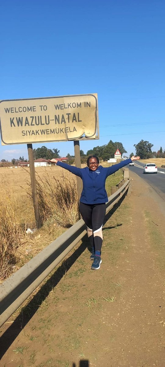 walkofdignity's tweet photo. It's a home province #touchdown with only 440 km to go! We're almost halfway. #keepgoing Ndiswa! She'd fighting for change one step at a time #walkofdignity https://t.co/pf7k5zLyLZ