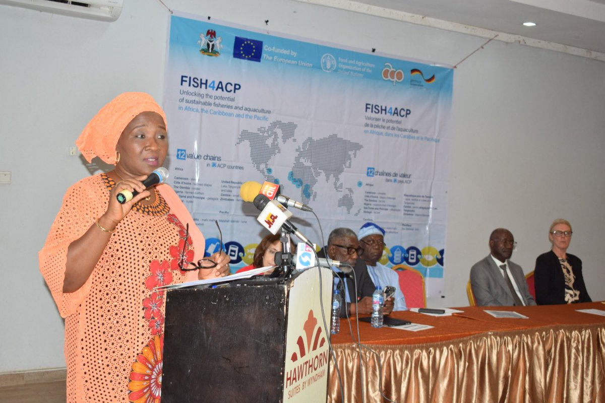 The Nigeria’s African catfish value chain strategy launched today is the roadmap to making the sub sector more resilient and efficient towards affordable food, job creation and enhanced income, through #Fish4APC project. Thanks to <a href="/EU_Partnerships/">EU International Partnerships 🇪🇺</a> <a href="/BMZ_Bund/">Bundesentwicklungsministerium</a> <a href="/PressACP/">OACPS Secretariat</a>