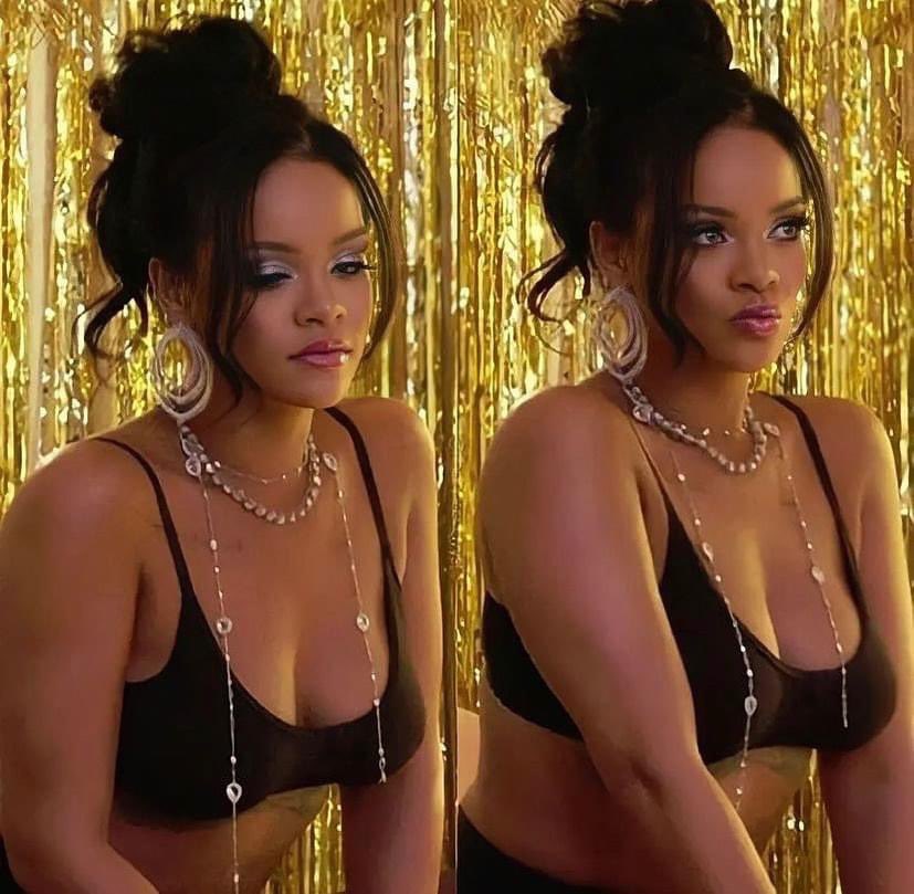 Rihanna’s face is A SERVE