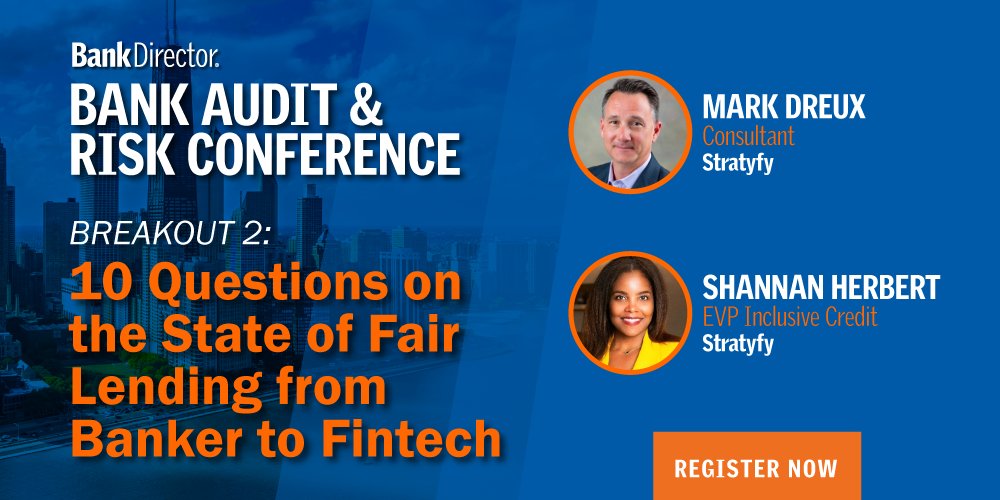 We're headed to Chicago ✈️ Join us on June 14th at 10:20am for a conversation on: 💡what the current #regulatory state means for #banks and #fintechs 📈 where we see growth in #fairlending 👉 how to spot #compliance issues in #credit models See you on the Mag Mile! 🎉