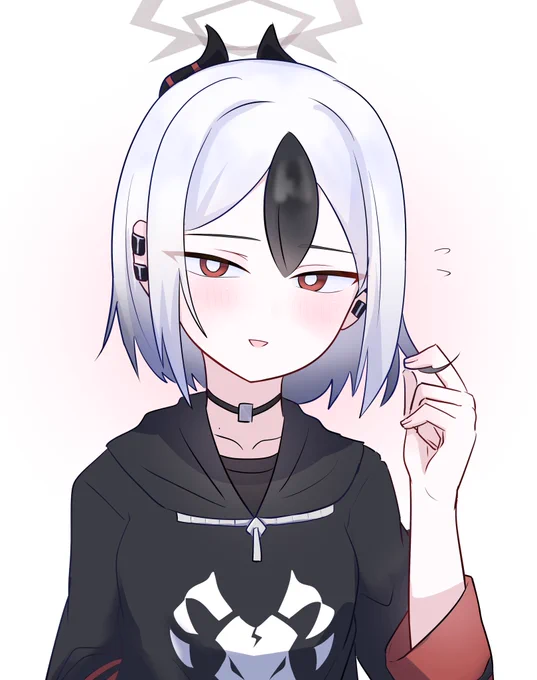 先生…どうかな?似合ってる…? #ブルアカ #鬼方カヨコ #カヨコ