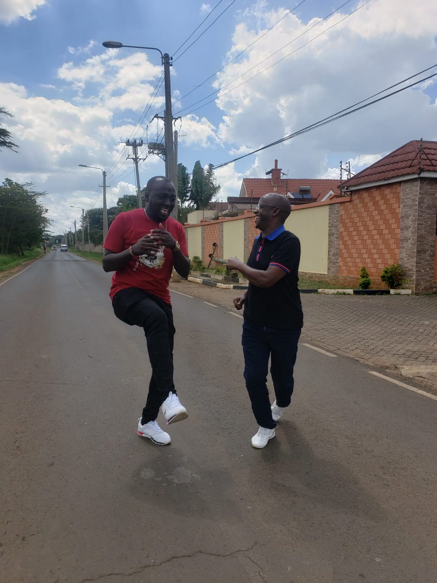 Fun Friday! The way we celebrate the end of the week on #NdamaNjeru @Kissinger254 & @njogunjoroge1