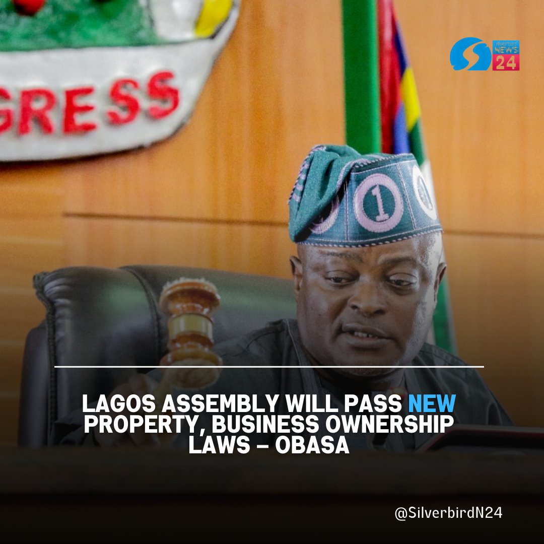 According to Lagos State House of Assembly Speaker Mudashiru Obasa, the state legislature will enact new property and business ownership legislation in the state.

Click the link in our bio for more news updates.

#OBASA #propertylaw #lagos  #latestnews #silverbirdn24