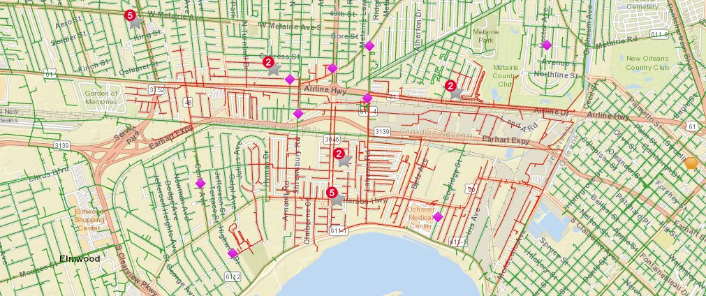 ⚠️ Approximately 5,381 customers on the East bank of #JeffersonParish are experiencing power outages. Please use caution if driving in these areas. Updates to follow ⚠️