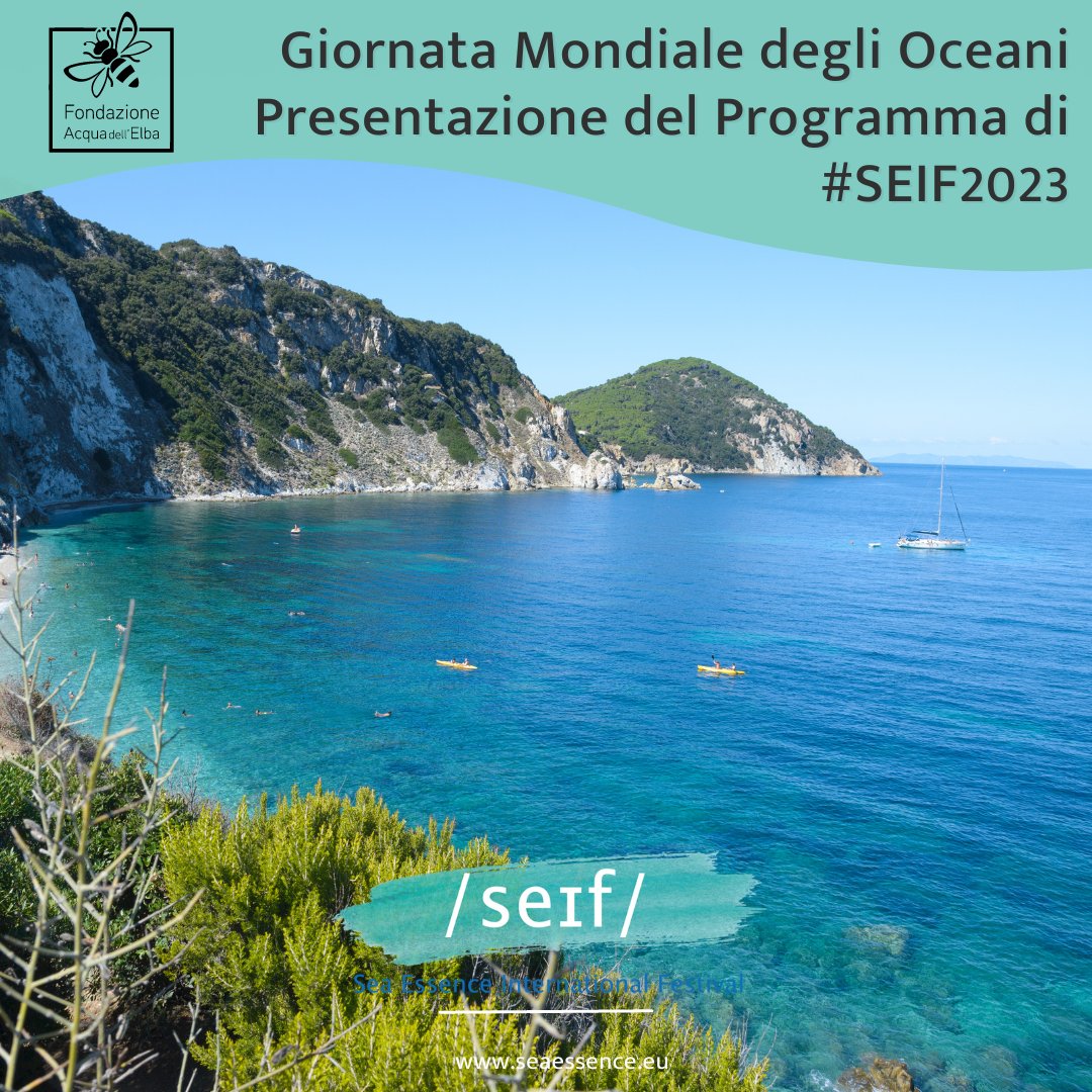 🌊 Celebriamo la #GiornataMondialedegliOceani, presentando il programma della 5a edizione di #SEIF che si terrà dal 30 giugno al 2 luglio a #MarcianaMarina, sull' #IsoladElba.
Qui per scoprire gli appuntamenti ⤵️
seaessence.eu/ita/sezioni/3-…
#WorldOceansDay