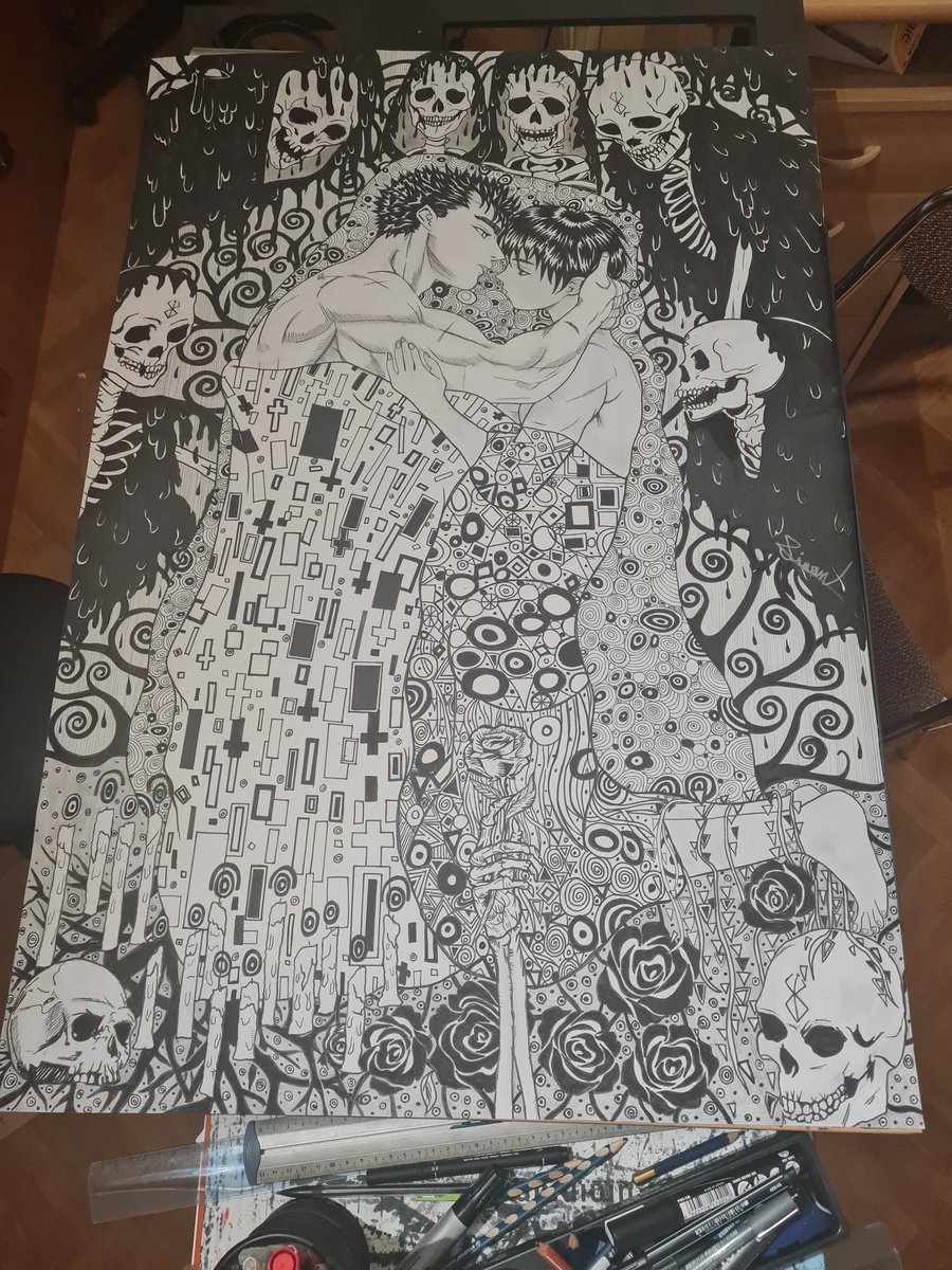 Stendhal5's tweet photo. @EwylanaR Hey moi c'est stendhal 👋

Dévoué au traditionnel 🥰 j'aime particulièrement l'art du Monochrome 

Je dessine un peux de tout 

Voilà quelque exemple: https://t.co/aX7fxGevUh