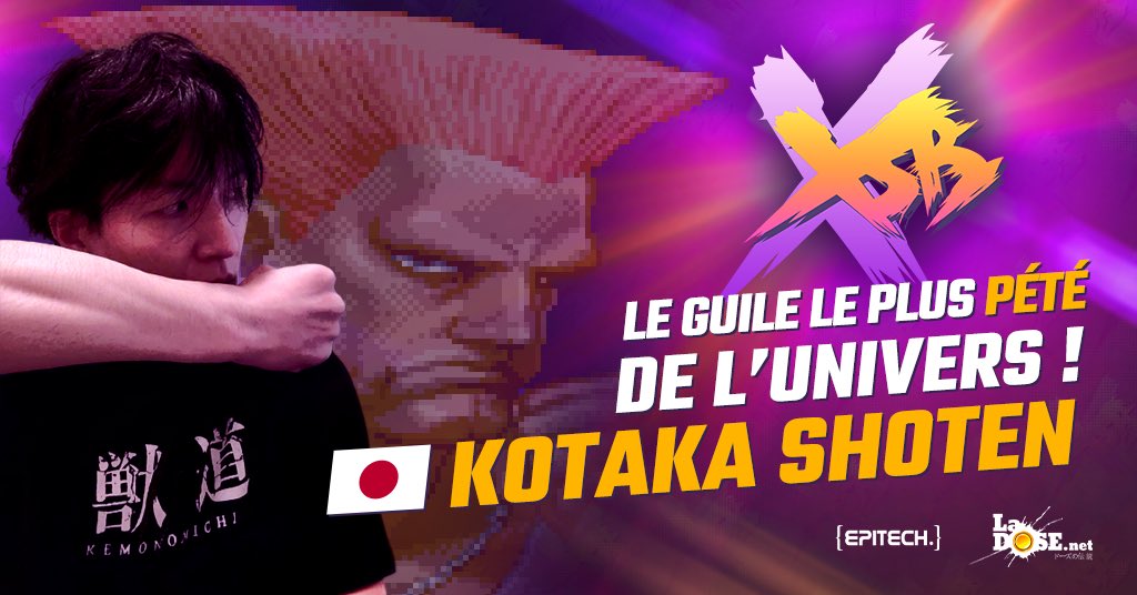First Japanese player invited in France in this new post-COVID era, Kotaka Shoten is challenging us all at #XSB2023 !

Let’s be kind with our Dhalsims and Claws, we might need them if we want to stand a chance in the 3vs3 team tournament !