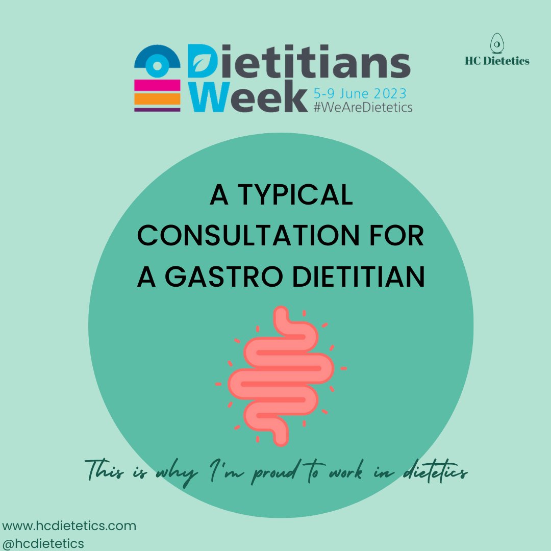 HazelClarkeson's tweet photo. As part of #DietitiansWeek2023 I though I would share what a typical consultation for a #GastroDietitian looks like.
#HCDietetics #DW2023 #BDAdietitian #dieteticsweek #dietitianuk #typicalconsultation #dieteticcareer #gastroenterology #guthealth #WeAreDietetics https://t.co/vfLK1jMN8q