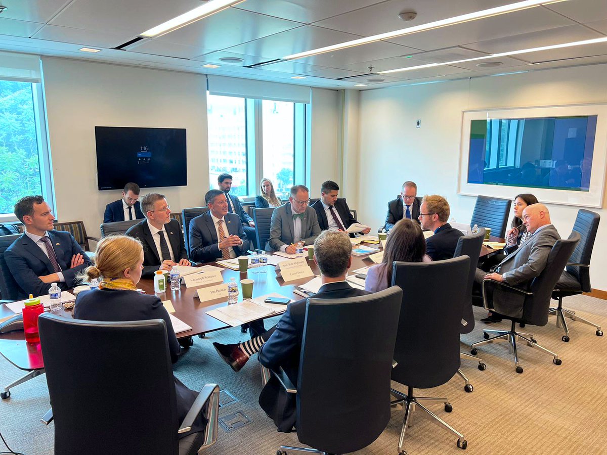 Embassy of Switzerland in the USA (@swissembassyusa) on Twitter photo The second 🇺🇸🇨🇭Cyber and Digital Dialogue took place in DC. Discussions with the US delegation led by <a href="/StateCDP/">Bureau of Cyberspace and Digital Policy</a> covered a wide range of topics, including the application of international law in cyberspace and🇨🇭's role as a host state in the digital domain.tinyurl.com/42ptypvc The second 🇺🇸🇨🇭Cyber and Digital Dialogue took place in DC. Discussions with the US delegation led by <a href="/StateCDP/">Bureau of Cyberspace and Digital Policy</a> covered a wide range of topics, including the application of international law in cyberspace and🇨🇭's role as a host state in the digital domain.tinyurl.com/42ptypvc
