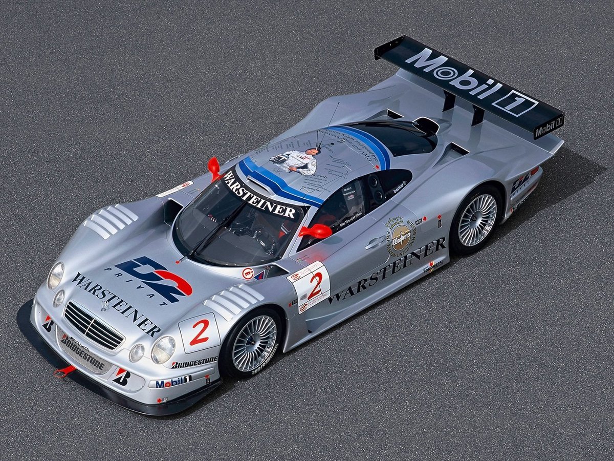 TheGTCatalog's tweet photo. --Mercedes-Benz CLK LM--
Mercedes-Benz wanted another Le Mans win on its resume in 1998. However, despite its dominance in shorter races, the CLK GTR wasn't optimized for a 24-hour event. Mercedes and AMG built a new chassis with a lower and smoother body. (1/3) #GTCatalog https://t.co/HNKAu4iAvX