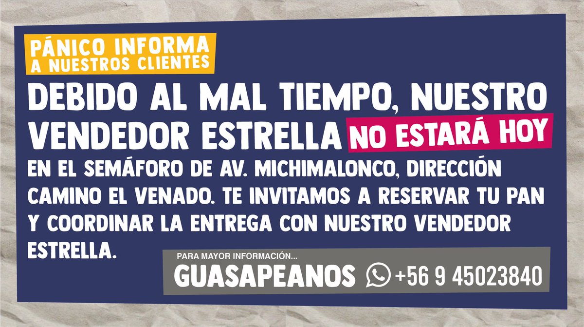 panicoconce's tweet photo. Puchas diegos, el clima no nos está ayudando mucho; menos mal que nuestros clientes se están avispando y solicitan su pancito con anticipación 💕 https://t.co/vIU0G5TZjP