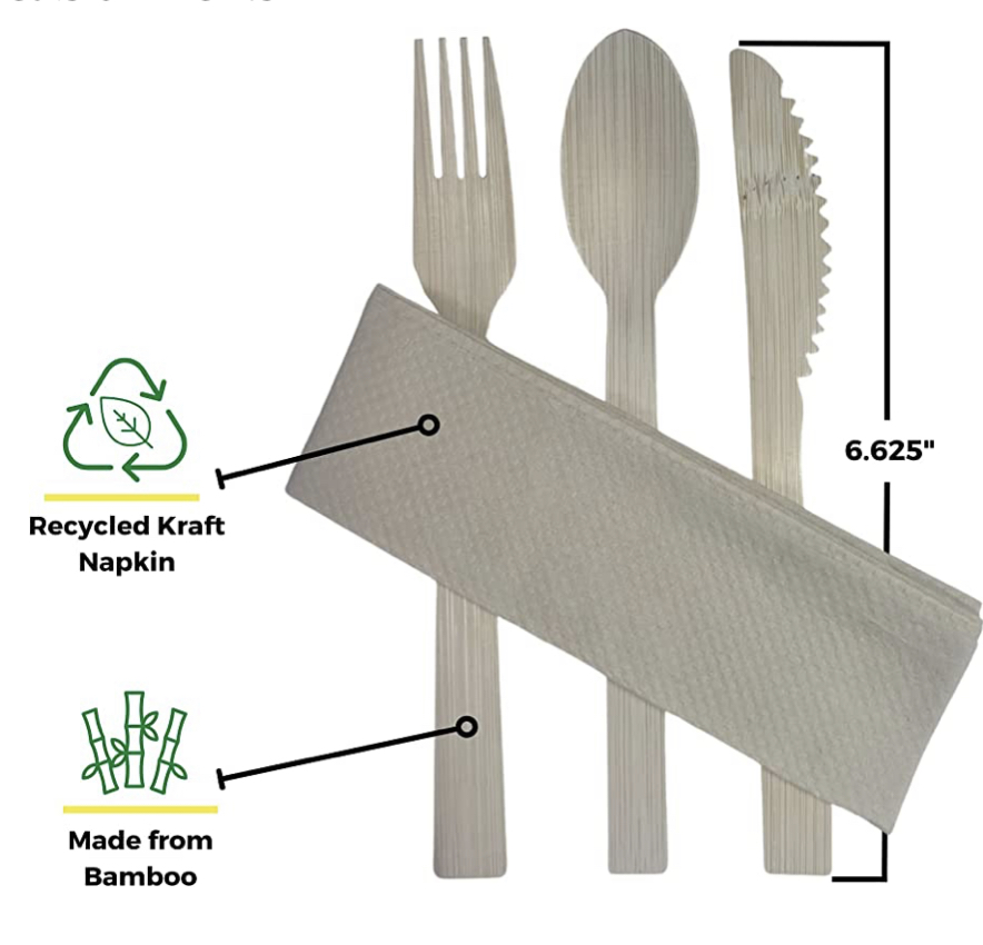 🍹🌍🌱 Are you ready to eco-elevate your summer parties? Check out our 100% bamboo cutlery sets, perfect for BBQs, picnics, and beach days. Make the switch today and let's say goodbye to plastic! #SustainableSummer #HolyCityStraws #BambooCutlery #EcoFriendlyLiving
