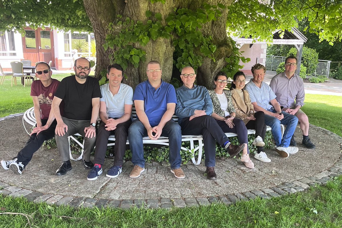 ⁦<a href="/PlanQUB/">QUB Planning School</a>⁩ research group on Environmental and Spatial Governance (ENSGOV) having a productive and creative away day in the sun ⁦<a href="/thedunadry/">Dunadry Hotel And Gardens</a>⁩