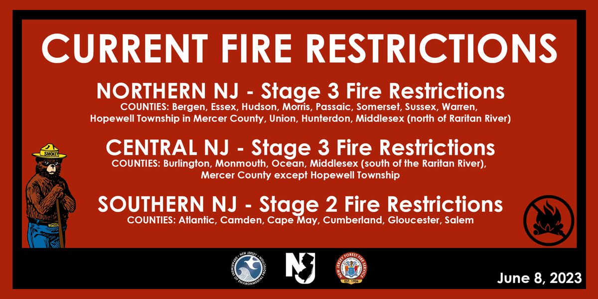 NJDOT on Twitter "RT njdepforestfire Thursday, June 8 The fire